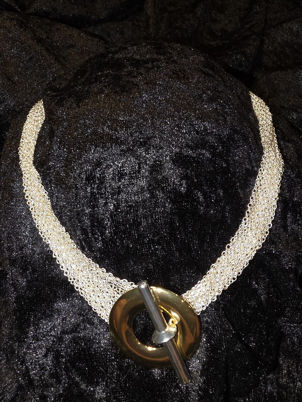 Set Lauren Ralph Lauren Gold and Silver Multi-Strand Toggle Necklace & Bracelet